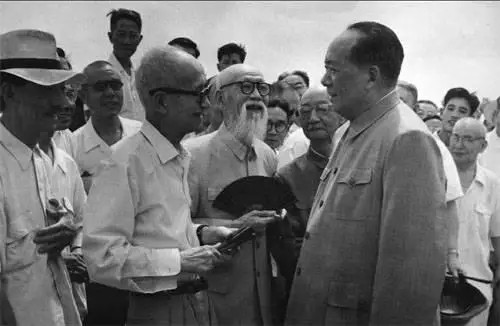 1963年毛泽东与章士钊的合影