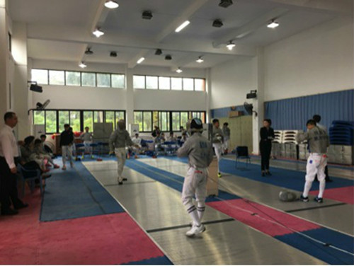 盛凯枫同学在比赛中