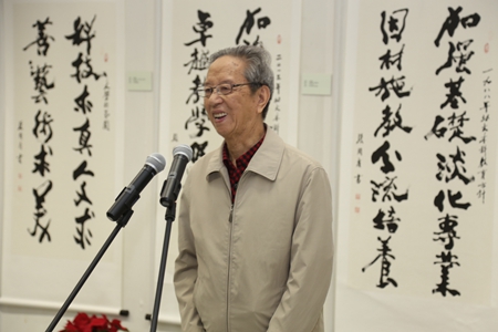 著名书法家杨辛教授发言