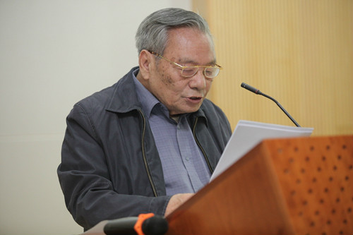 朱圣庚教授代表学院师生校友发言