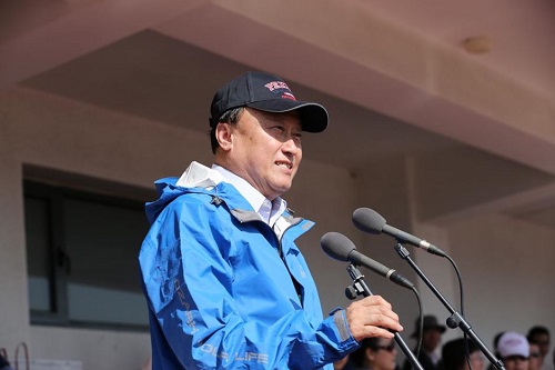 朱善璐宣布校运会开幕