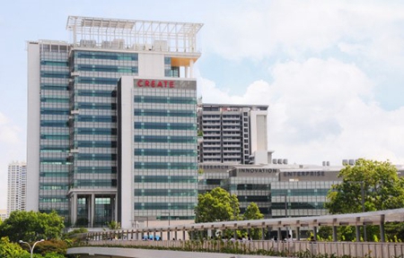 新加坡CERATE校园坐落在新加坡国立大学校园内，风景优美