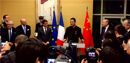 董强获“特许”发表感言