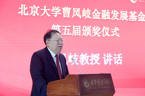 曹凤岐教授发表讲话