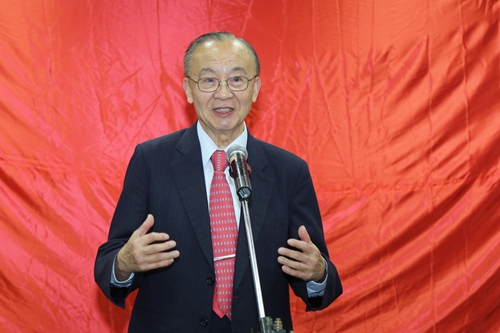 钱煦院士在现场发言