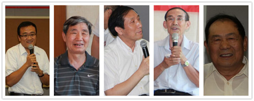 第二排:冒大卫老师、秦宛顺老师、张国有老师、王其文老师、王永治老师